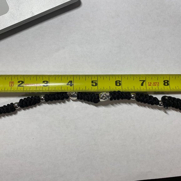 Skull and Beaded Paracord Bracelet with Magnetic Clasp - Picture 5 of 9